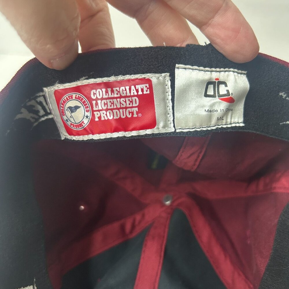 Harvard Crimson Collegiate Licensed Baseball Cap Hat Stretch Back - Maroon - Picture 6 of 6